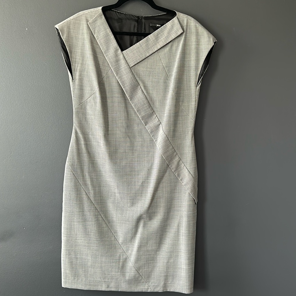 Boss Hugo Boss Black and and White Short Sleeve Women’s Dress Size Large